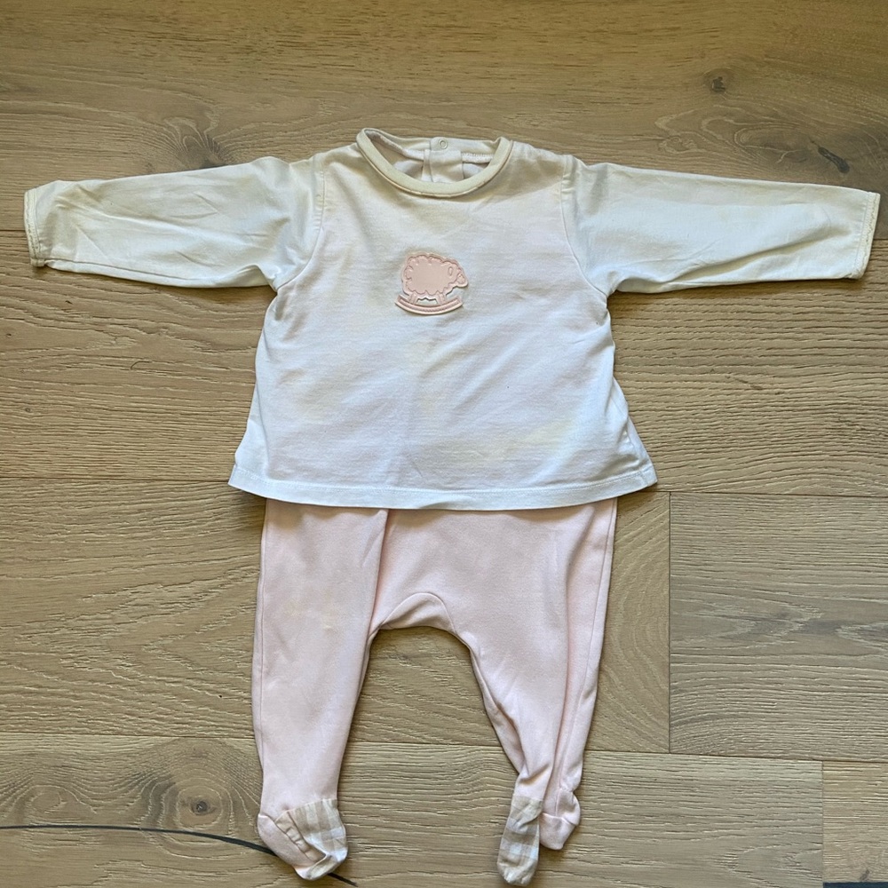 Burberry sleeper onesie